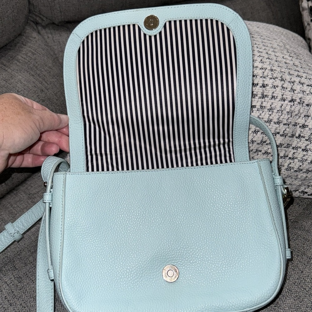 NWT Kate Spade Orchard Street PENELOPE Crossbody Bag Grace Blue with Tassels - Picture 6 of 9